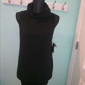 Black tank top turtle neck